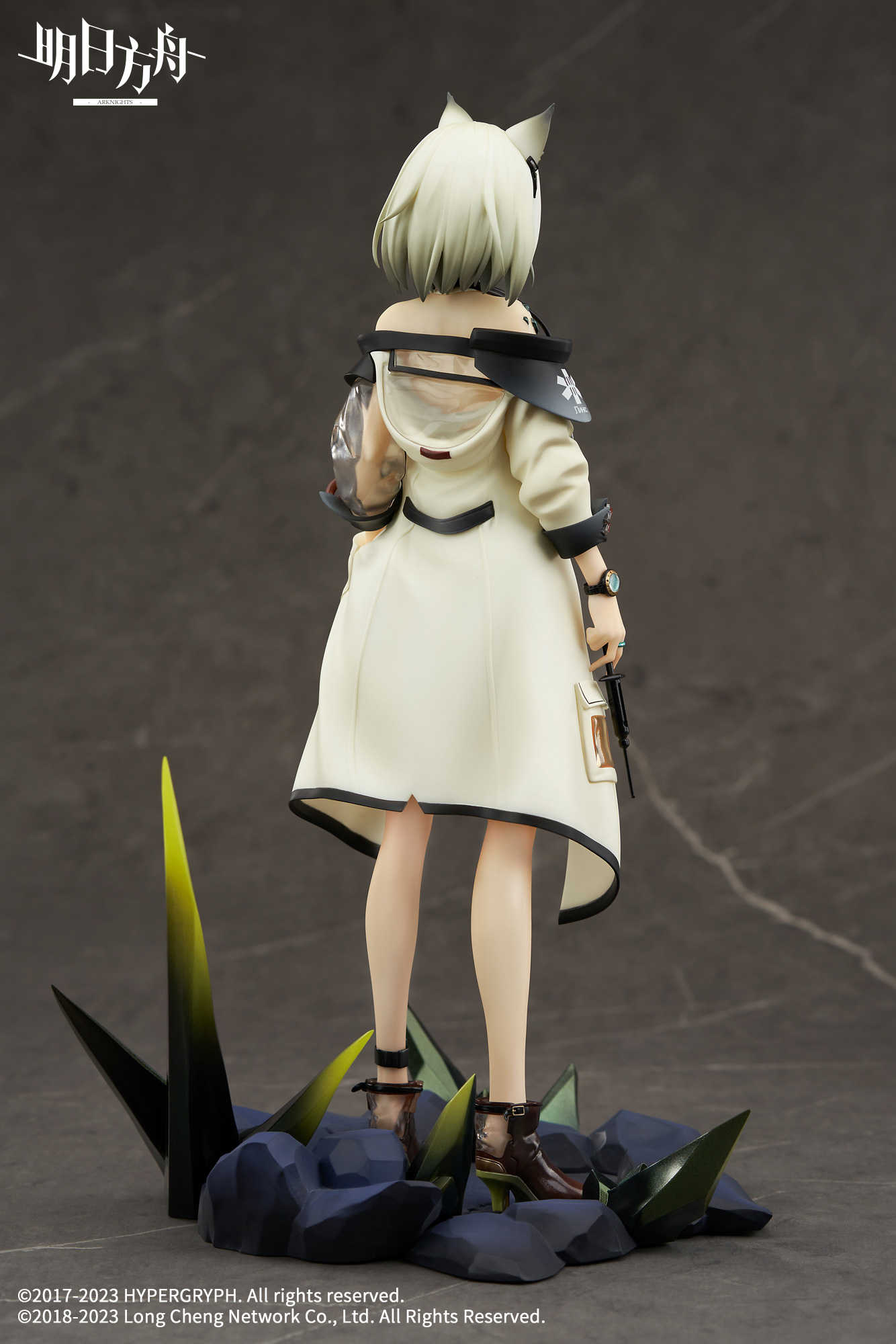 《夏本舖》現貨 APEX 特典版 明日方舟 凱爾希 1/7 內附 壓克力掛件 獸耳 白髮 制服 外套 短靴 站姿 地台