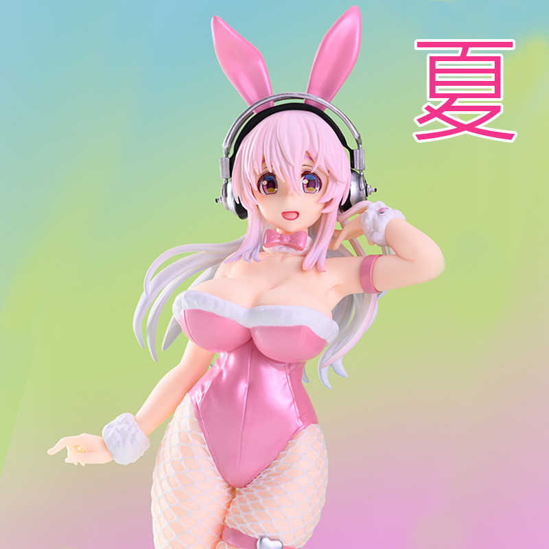 《夏本舖》日版 FuRyu BiCute Bunnies 超音速子 超级索尼子 粉色兔女郎 白網襪 高跟鞋 巨乳 景品