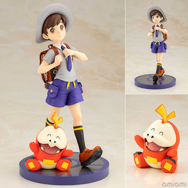 《夏本舖》日版 壽屋 ARTFX J 精靈寶可夢 小春 呆火鱷 寶可夢朱/紫 葡萄學園制服 帕底亞 冒險 皮鞋 背包