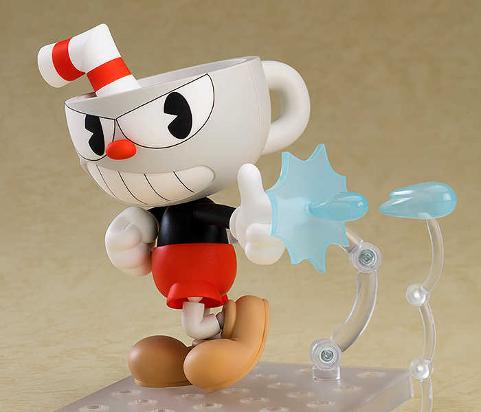 《夏本舖》日版 GSC 黏土人 2024 茶杯頭大冒險 茶杯頭 Cuphead 火焰 戰鬥 吸管 跑動射擊類遊戲 Q版