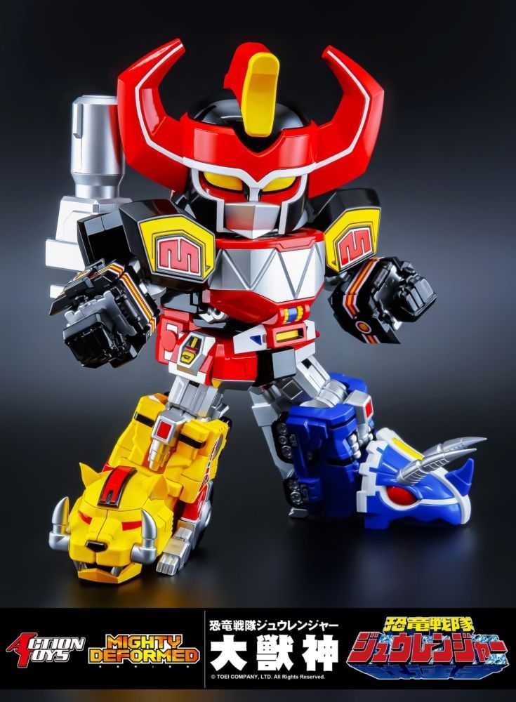 《夏本舖》現貨 ACTION TOYS MIGHTY DEFORMED 恐龍戰隊獸連者 大獸神 守護神 合體 獸戰車
