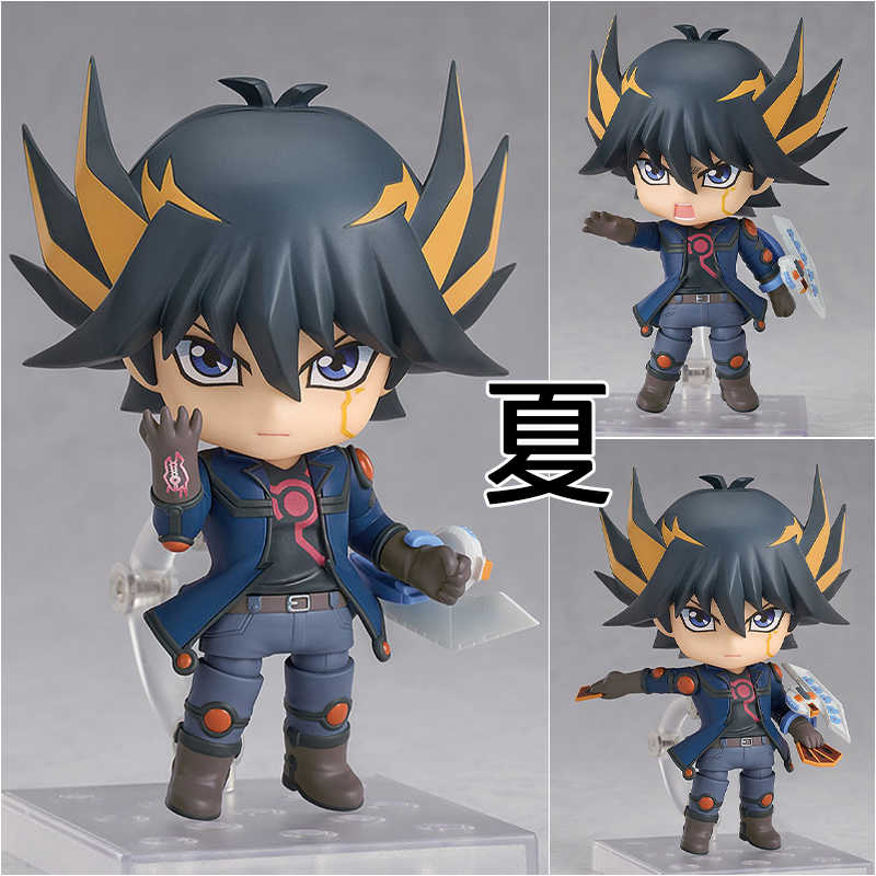 《夏本舖》代理 GSC 黏土人 2393 遊戲王5D\u0027s 不動遊星 牛奶 決鬥盤 卡牌 戰鬥 螃蟹 技術宅 對戰 Q版