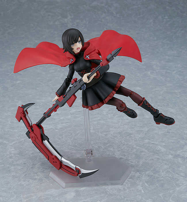 《夏本舖》日版 figma 596 RWBY 冰雪帝國 露比 蘿絲 新月玫瑰 鐮刀 槍械 披風 隊長 關節 可動 GSC