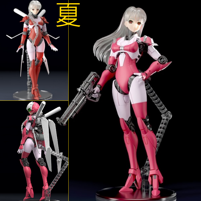 《夏本舖》日版 GSC MODEROID ARIEL 飛行裝備 武器 翅膀 頭盔 馬尾 機器人 美少女 組裝 模型 可動