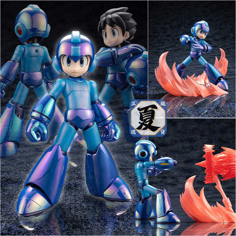 《夏本舖》代理 壽屋 洛克人11 洛克人 Premium 集氣射擊 不含支撐架 組裝 模型 可動 KOTOBUKIYA