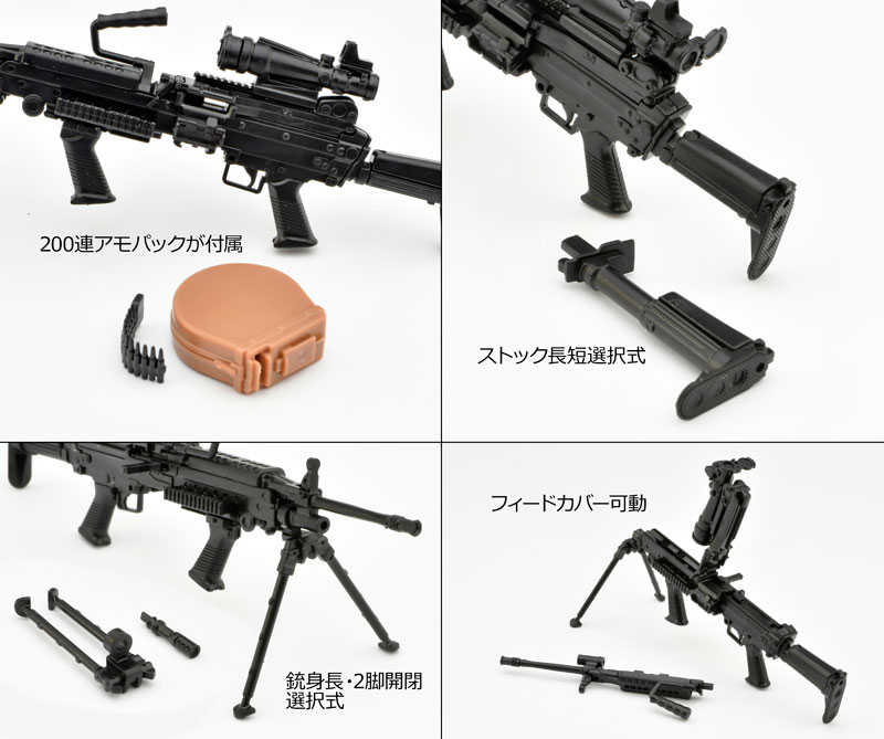 《夏本舖》日版 TOMYTEC LA094 M249 Upgrade TYPE 迷你武裝 LittleArmory 組裝