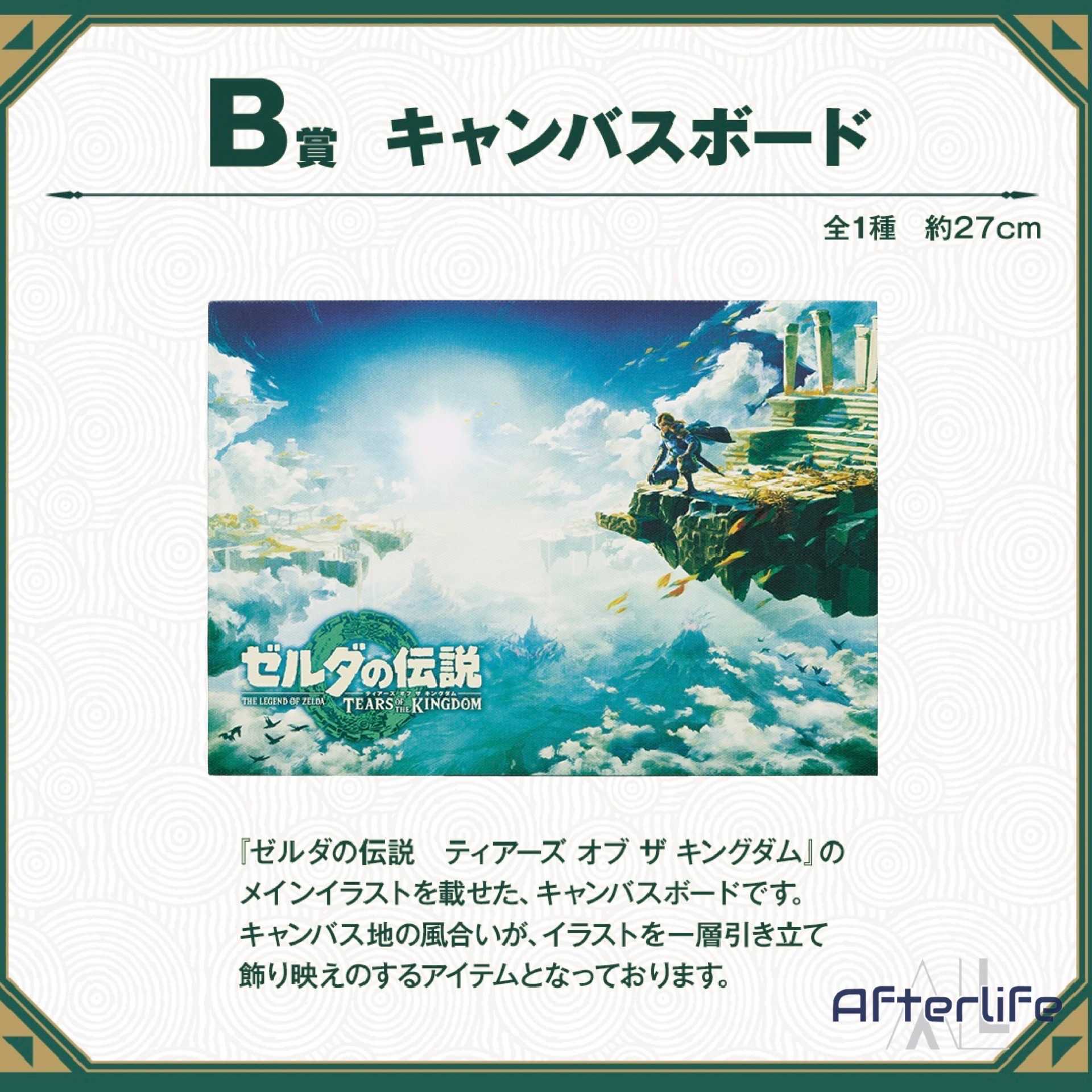 【萊笙流行國】一番賞 薩爾達傳說 王國之淚｜B賞 主視覺油畫板 日版 約27cm