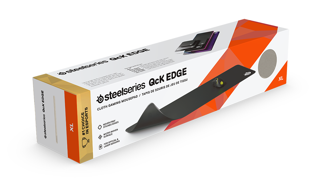 【steelseries】QCK EDGE LARGE 布面遊戲滑鼠墊