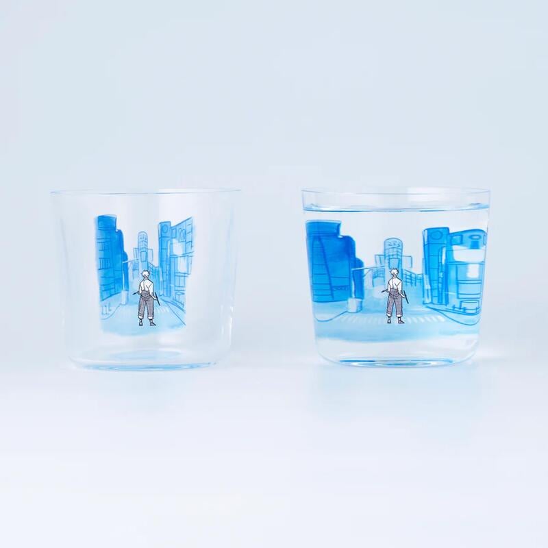 ■預購■『mag-s』通販｜blueperiod ブルーピリオド｜藍色時期『青い世界が広がる』玻璃杯。