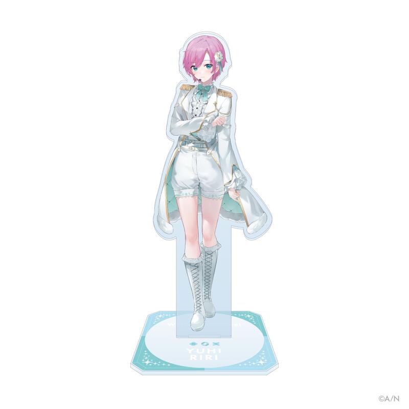 ■預購■『官方』通販｜彩虹社 white bright live 白色情人節『夕陽リリ 夕陽莉莉』壓克力立牌&徽章。