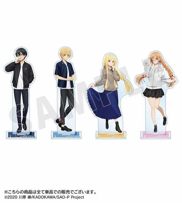 ■預購■『Animate』通販｜刀劍神域Space A la mode『桐人&亞絲娜&尤吉歐&愛麗絲』【再販】立牌。