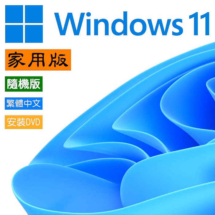 Windows 11 家用隨機版 (Win11 繁體中文、附原廠光碟)~可開發票 免運