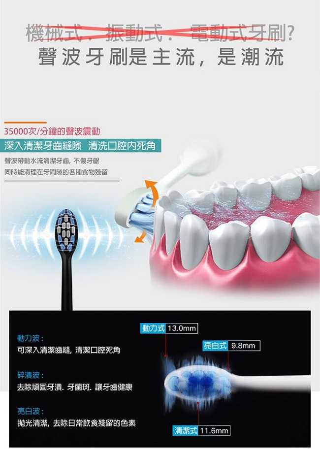 H+ D5 音波護齦電動牙刷