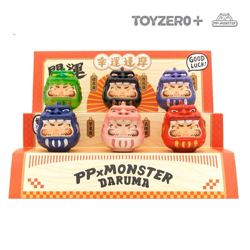 現貨販售中｜toyzeroplus PP x MONSTER幸運達摩系列盲盒