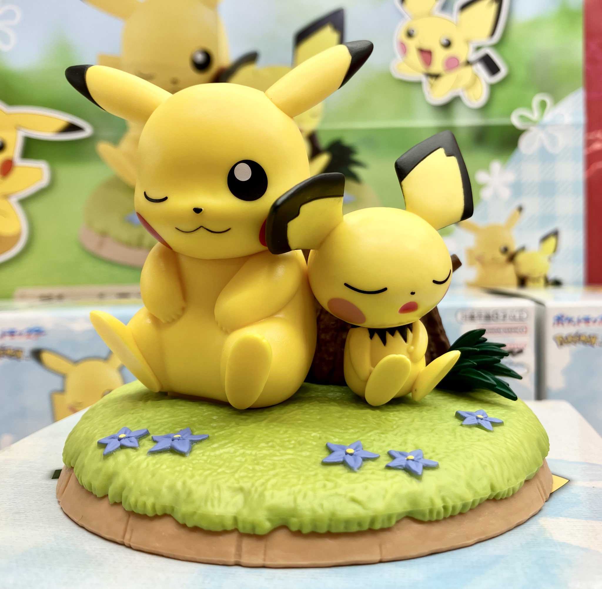 [那模好玩]  現貨 日版 BP 景品 精靈寶可夢 休息時光 皮卡丘 皮丘 公仔