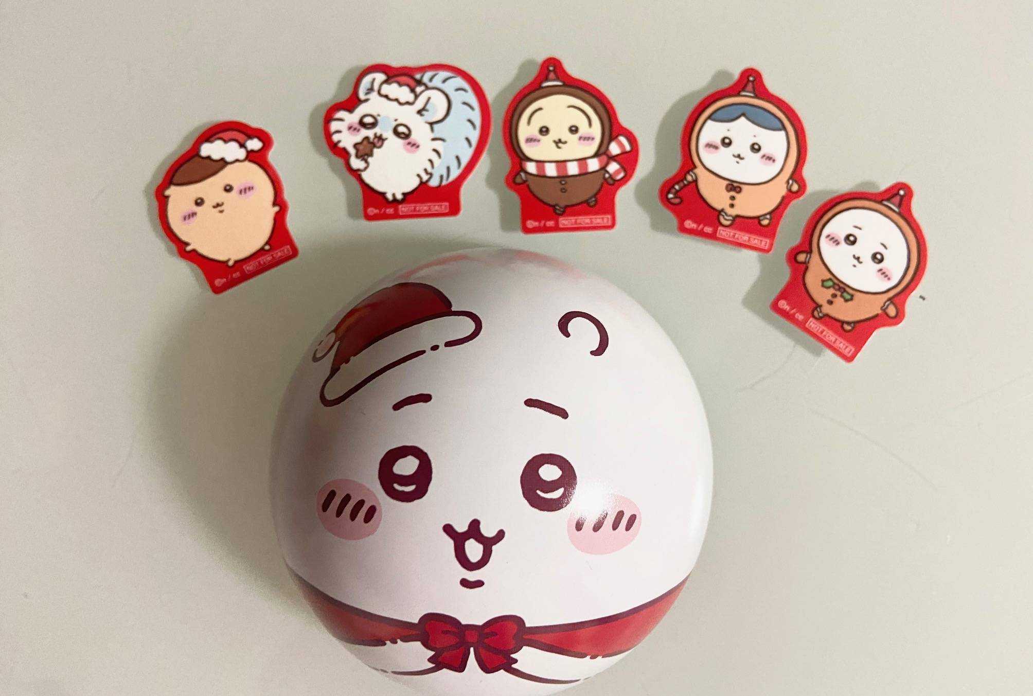 [那模好玩]  現貨 日本限定 吉伊卡哇 可口可樂 聖誕球 內附貼紙  小八貓  小桃 栗子饅頭 烏薩奇 吊飾