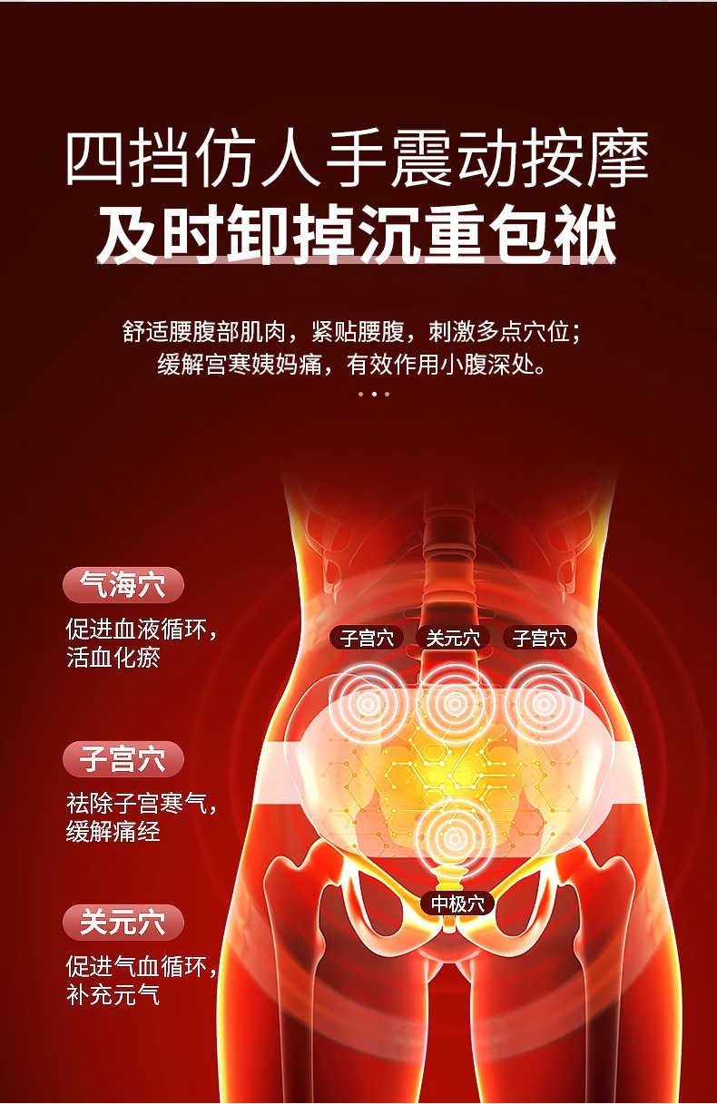(現貨)熱敷暖宮震動按摩腰帶 暖暖包 熱敷袋 熱敷腰帶 月經 姨媽 子宮熱敷帶 姨媽神器 暖暖包 經期熱敷