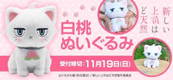 【怨念事務所】預約商品 3月(免訂金) Aniplex 我的新上司是天然呆 小貓咪 白桃 布偶 娃娃 1105