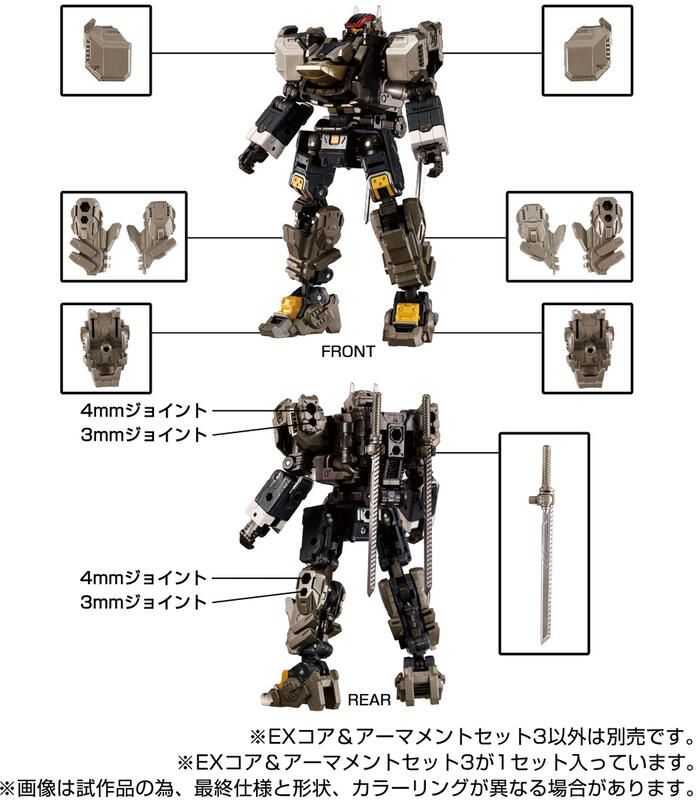 【怨念事務所】預約 1月(免訂金) 戴亞克隆 Diaclone 戰術機動 TM-23 EX核心\u0026武裝套裝3 0721