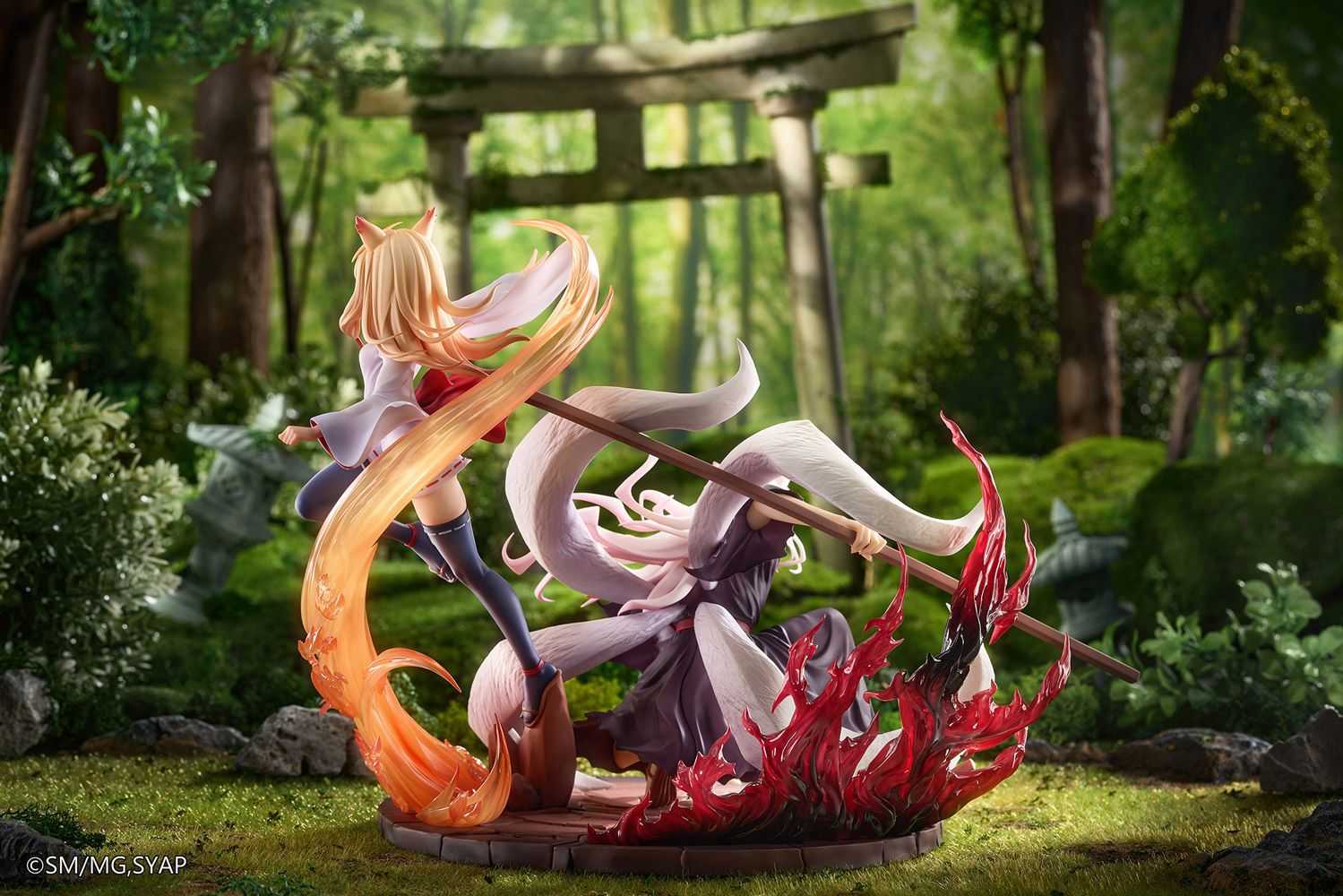 【怨念事務所】預約 9月(免訂金) ABC ANIMATION 戰國妖狐 救世姐弟篇 迅火\u0026小玉 1/7 套組附特典 1110