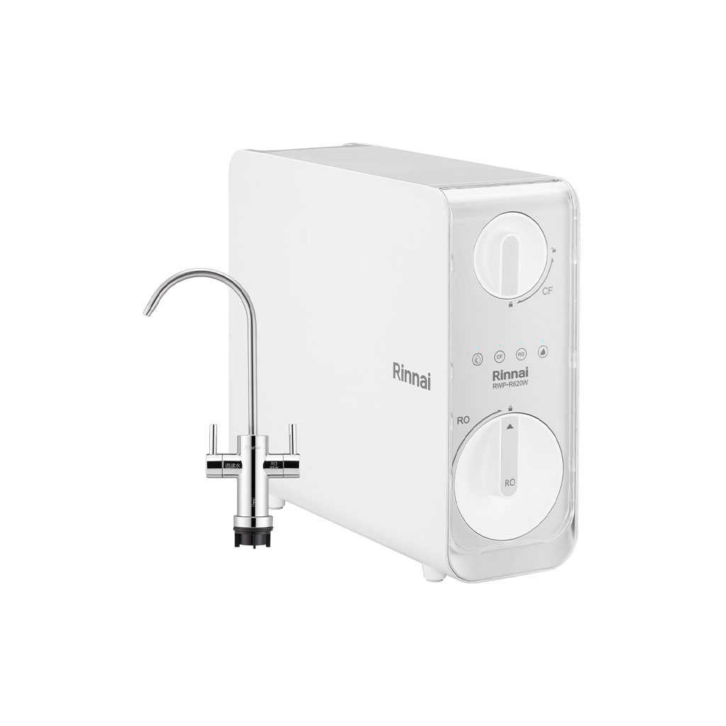 【林內】廚下型雙效RO逆滲透含龍頭淨水器(含龍頭)(800G) RWP-R820W(含基本安裝)