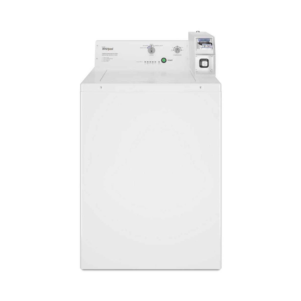 【Whirlpool 惠而浦】9kg 商用投幣 直立式洗衣機 典雅白 CAE2765FQ(含基本安裝)