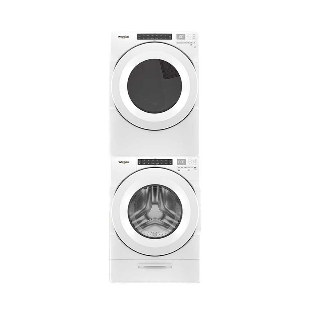 【Whirlpool 惠而浦】17公斤洗衣機+15公斤電力型乾衣機 8TWFW5620HW+8TWED5620HW(含基