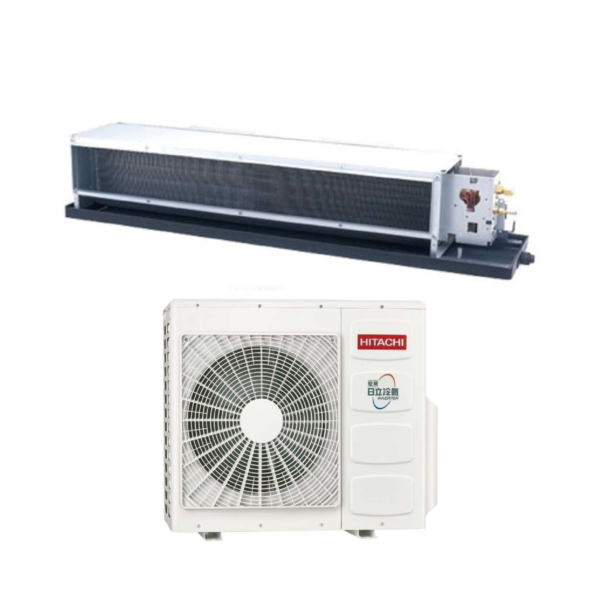 【HITACHI 日立】11坪 變頻吊隱式分離式冷氣 RAD-71NJP1/RAC-71JP(含基本安裝)