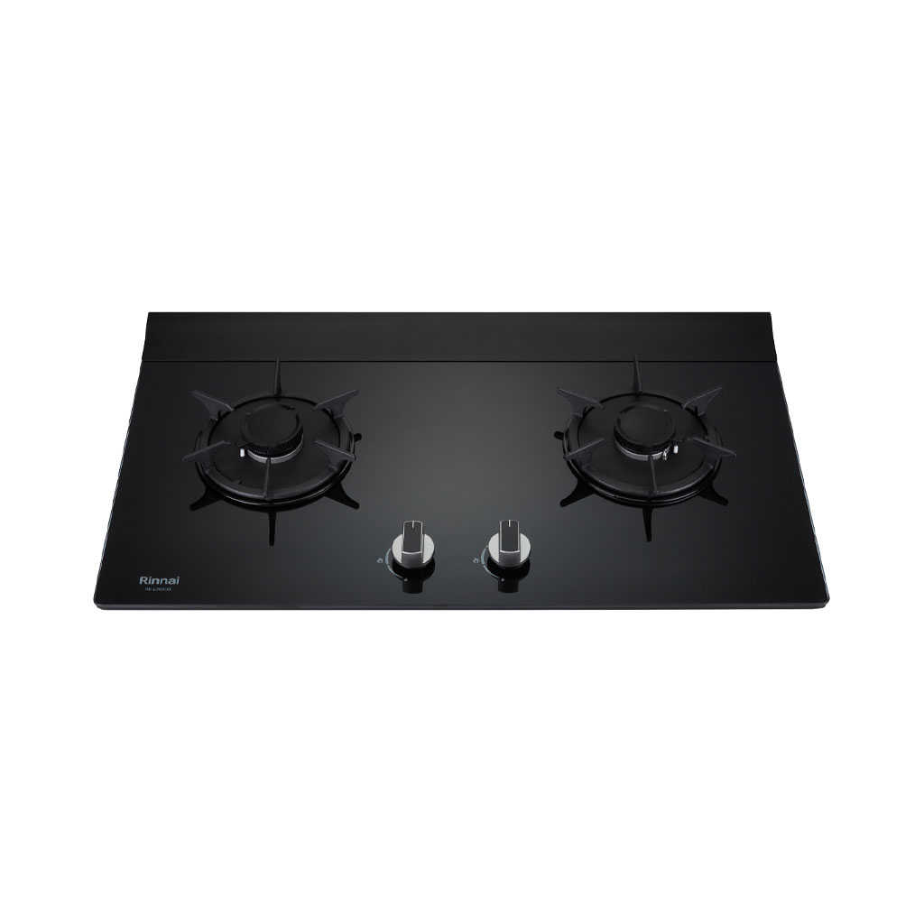 【林內】檯面式彩焱玻璃雙口 (黑玻) RB-L2600G(B) (含基本安裝)