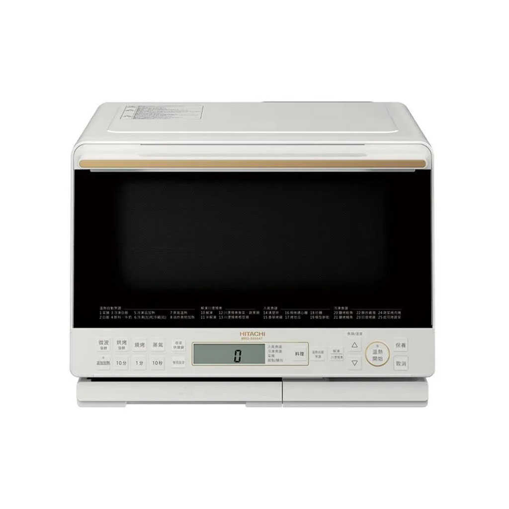【HITACHI 日立】31公升過熱水蒸氣烘烤微波爐 珍珠白 MROS800AT-W(無安裝)