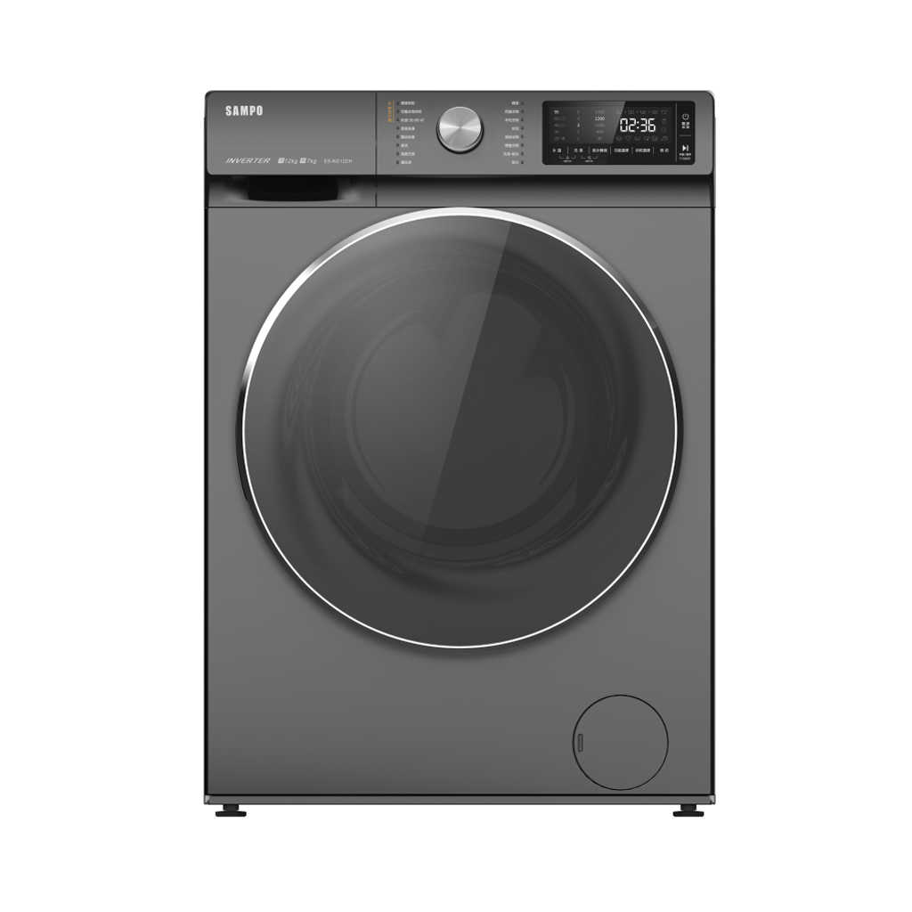 【聲寶】12公斤變頻洗脫烘滾筒蒸洗洗衣機 ES-ND12DH(含基本安裝)