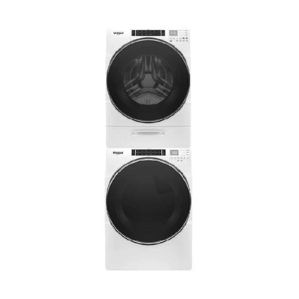 【Whirlpool 惠而浦】17kg 蒸洗衣機+16kg 乾衣機8TWFW8620HW+8TWGD8620HW(含基安