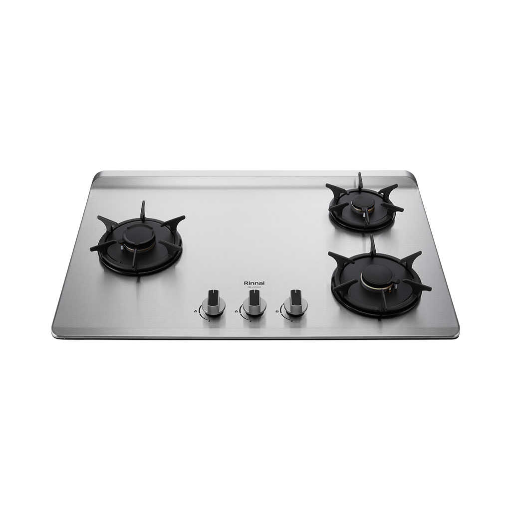 【林內】檯面式彩焱不銹鋼三口爐)(左單口) RB-L3700S-L(含基本安裝)