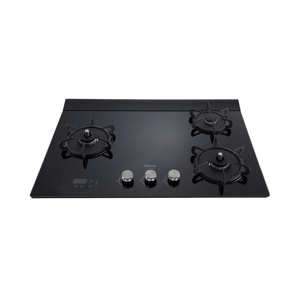 【Rinnai 林內】檯面式緻溫玻璃三口爐 左單 RB-A3760G(BL)(含基本安裝)