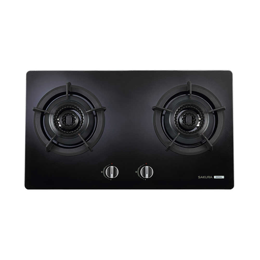 【SAKURA櫻花】雙內焰二口檯面爐 黑玻 G2721GB(含基本安裝)