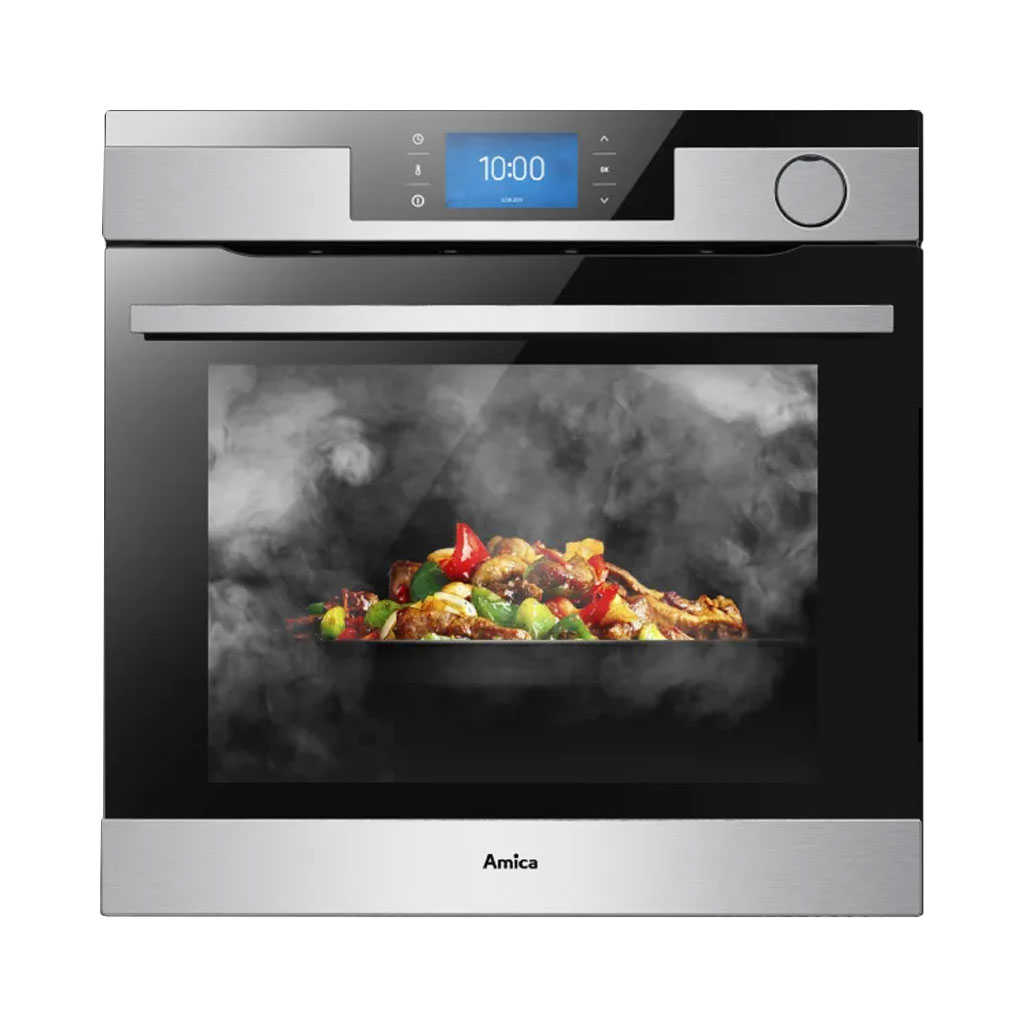 【AMICA】77L 60cm嵌入式全蒸舒肥蒸烤箱 不銹鋼 XTVIS-1800IX TW(含基本安裝)