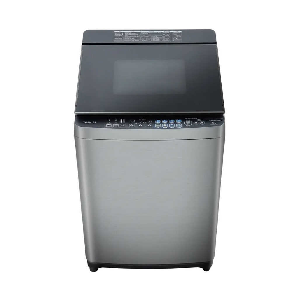 【TOSHIBA 東芝】17kg 旗艦直立式鍍膜奈米泡洗衣機 AW-DMUH17WATA(SS)(含基本安裝)