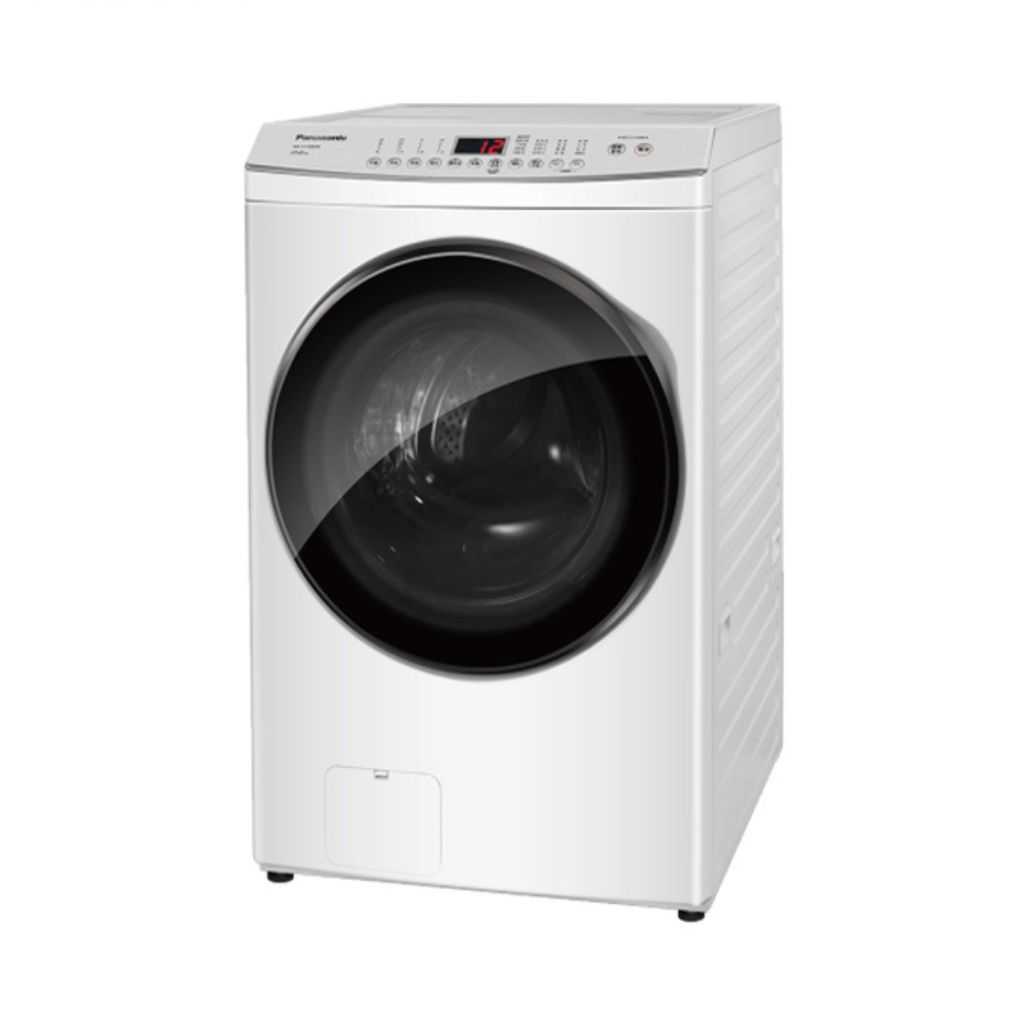 【Panasonic 國際】16kg 洗溫水變頻 滾筒式洗衣機 冰鑽白(W) NA-V160MW(含基本安裝)