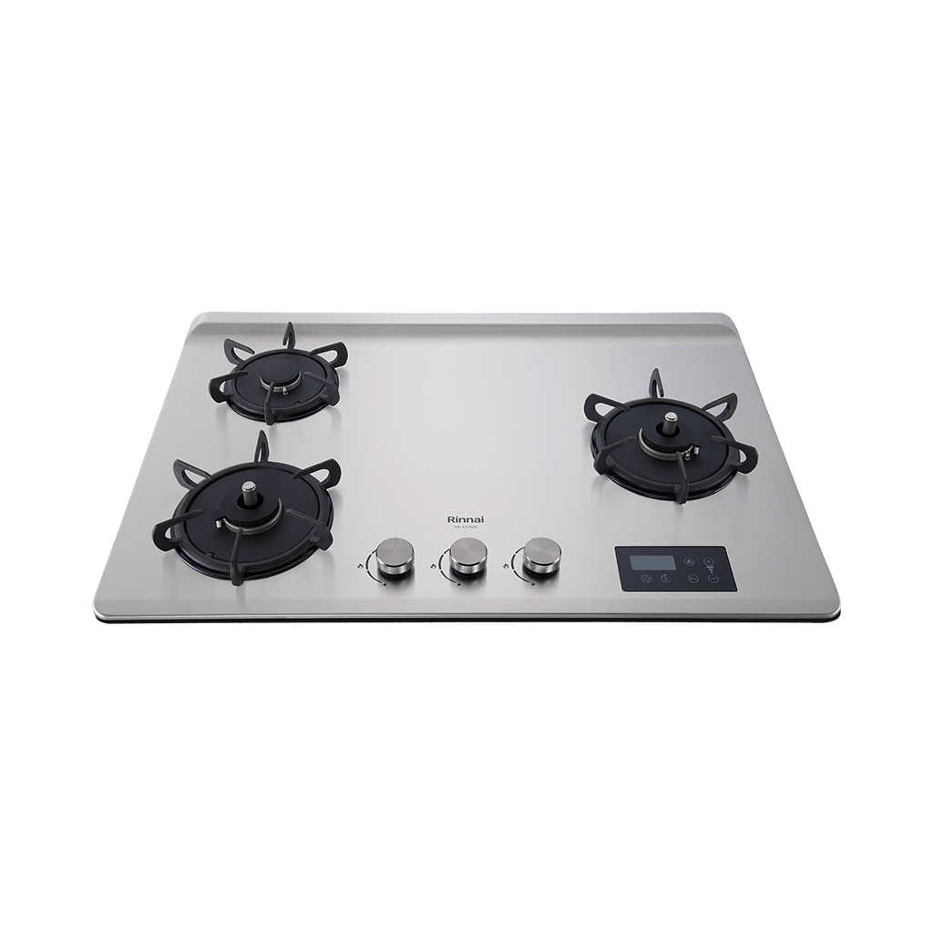 【Rinnai 林內】 檯面式緻溫玻璃三口爐 右單 RB-A3760S(R)(含基本安裝)