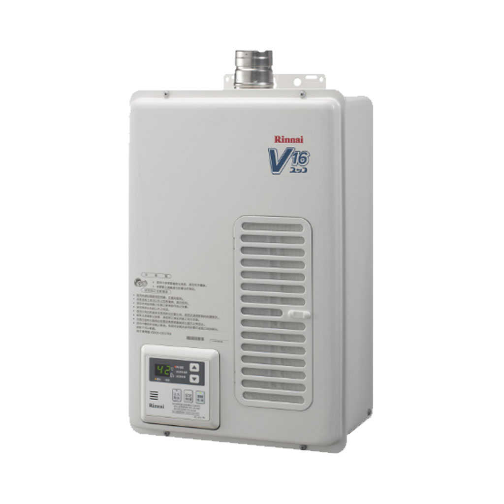 【Rinnai 林內】16L 屋內強制排氣熱水器 REU-V1611WFA-TR(含基本安裝)