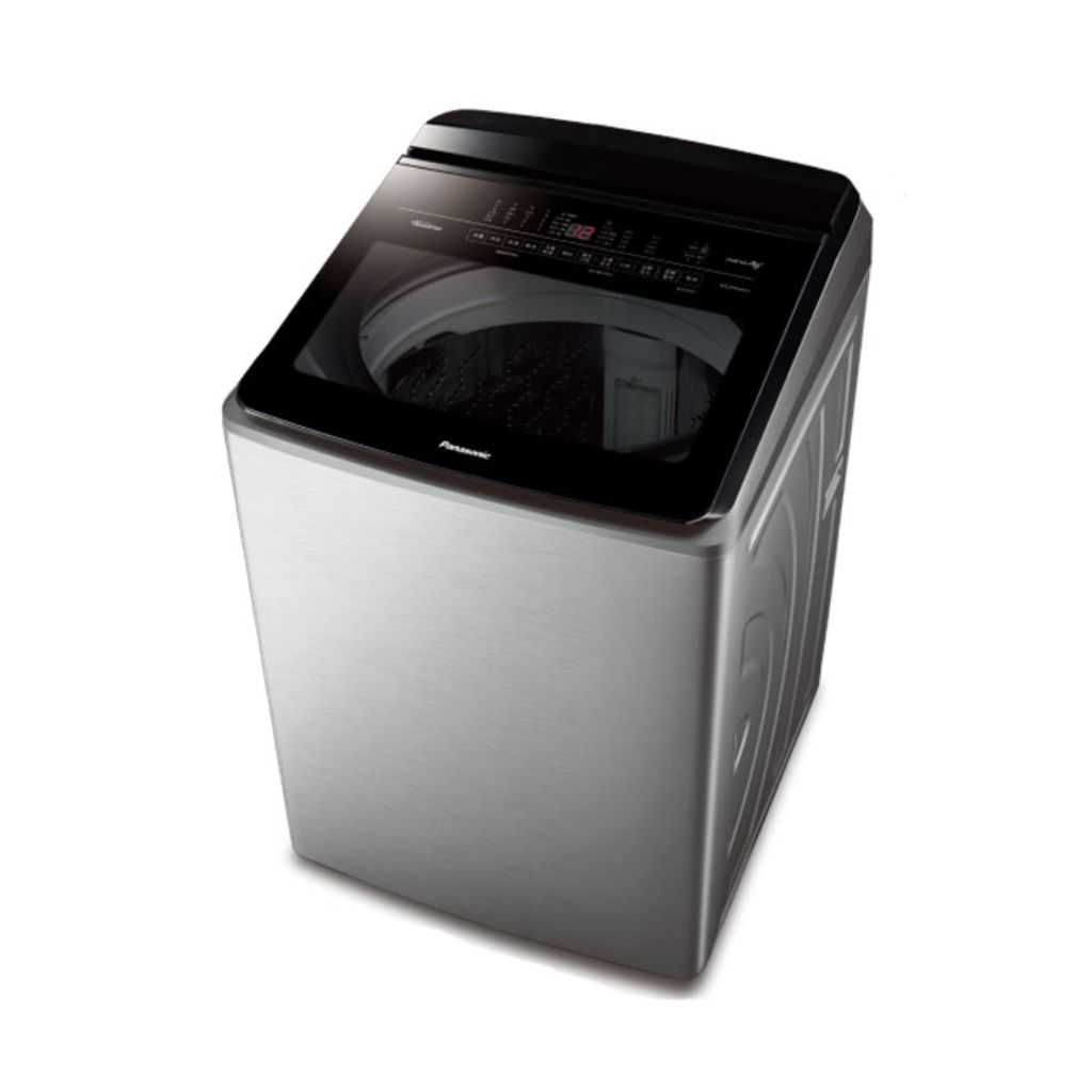【Panasonic 國際】22kg 洗脫溫水變頻 直立式洗衣機 不銹鋼(S) NA-V220LMS(含基本安裝)