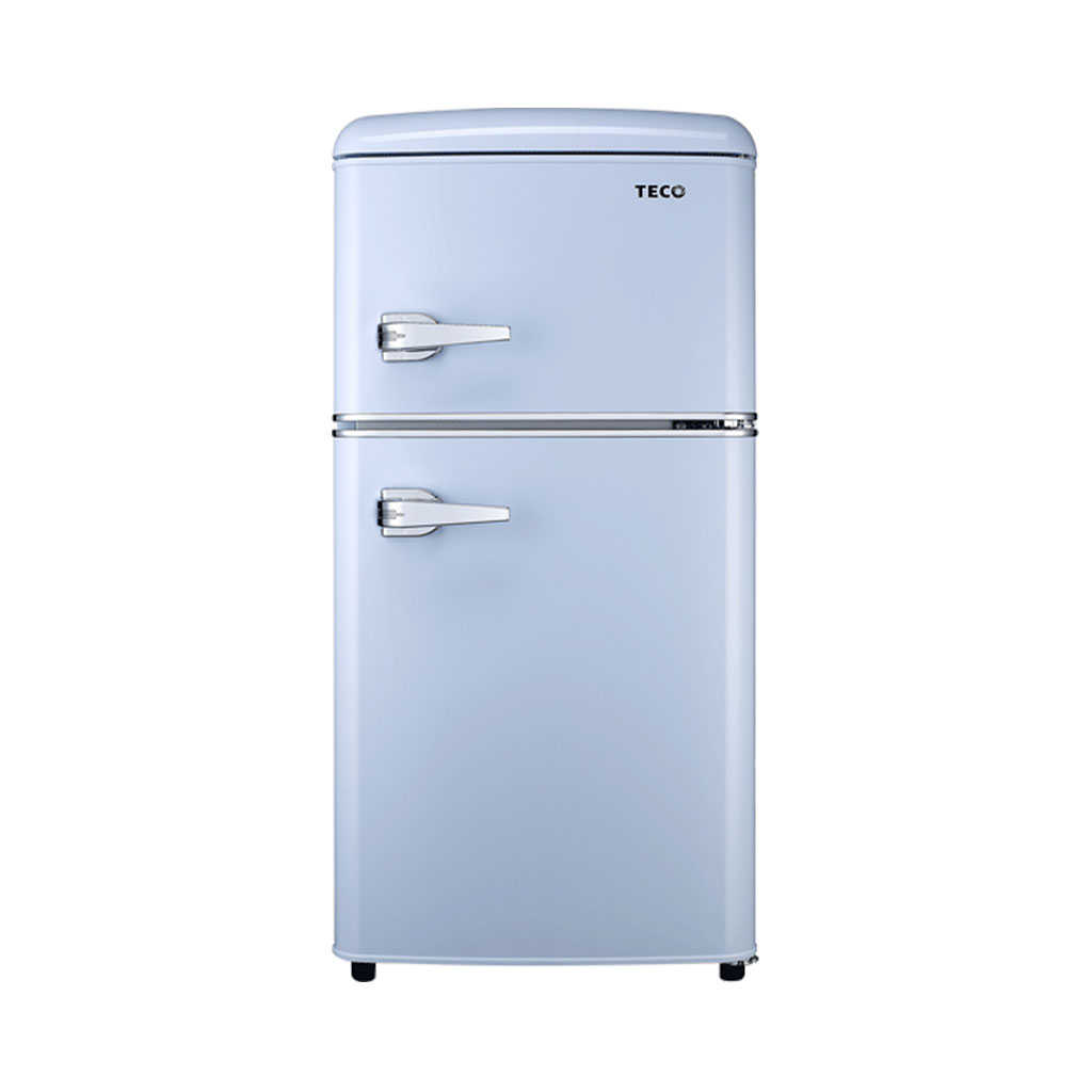【TECO 東元】86L 一級能效定頻右開雙門復古式冰箱 R1086B(無安裝)