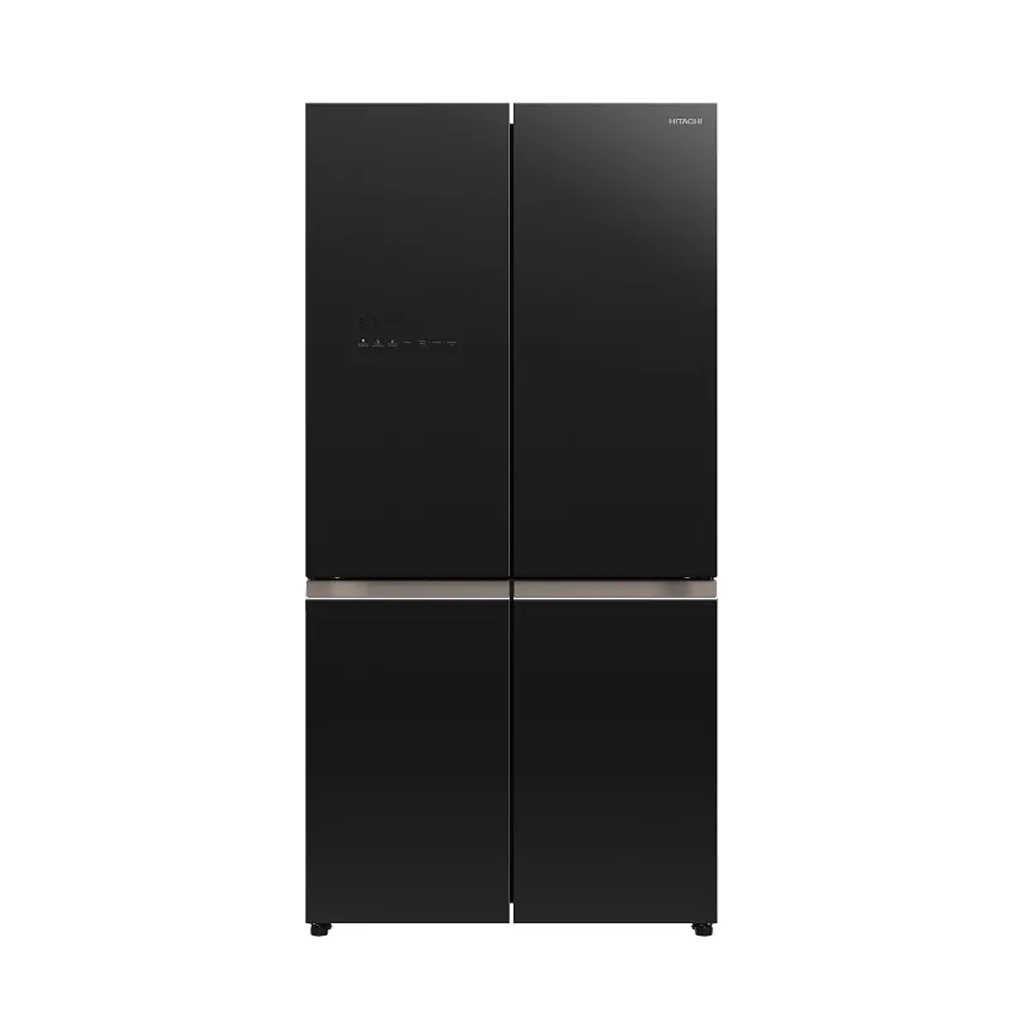 【HITACHI 日立】《送饗食天堂平日晚餐卷一張》645L 變頻四門十字對開冰箱 HR4N9713DFSVA 琉璃黑