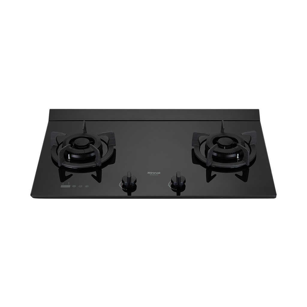 【林內】檯面式極炎玻璃雙口爐 (黑玻) RB-M2600G(B)(含基本安裝)
