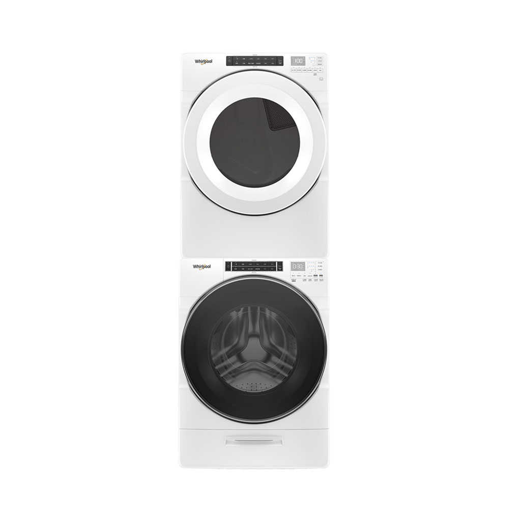 【Whirlpool 惠而浦】17公斤洗衣機+15公斤電力型乾衣機 8TWFW8620HW+8TWED5620HW(含