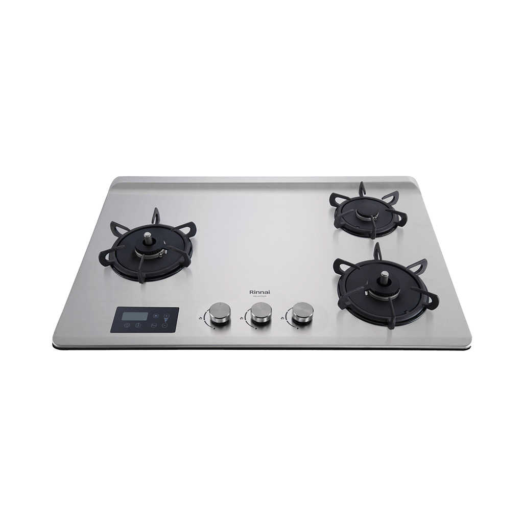 【Rinnai 林內】 檯面式緻溫玻璃三口爐 左單 RB-A3760S(L)(含基本安裝)
