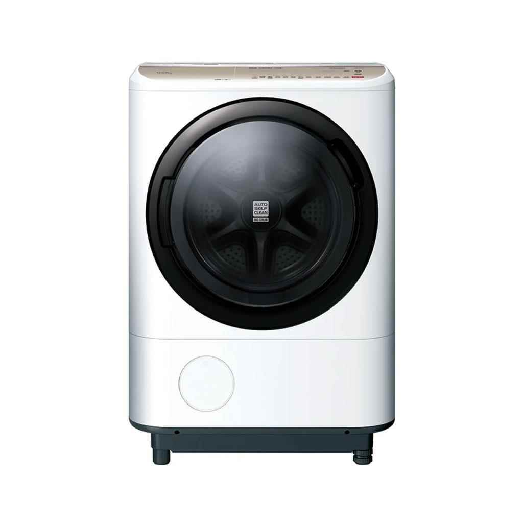 【HITACHI 日立】12.5kg 日本製 洗脫烘變頻 滾筒式洗衣機 BDNV125FH-W 星燦白左開