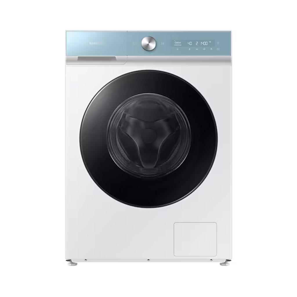 【SAMSUNG 三星】12+8kg BESPOKE系列 蒸洗脫烘 AI智慧滾筒洗衣機(天空藍 + 冰原白) WD12B