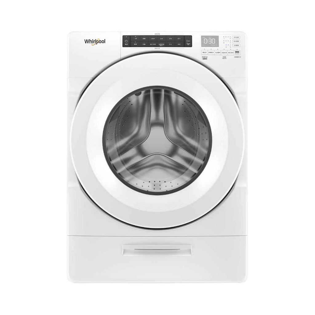 【Whirlpool 惠而浦】美國製 17kg 熱洗脫變頻 滾筒式洗衣機 典雅白 8TWFW5620HW(含基本安裝)