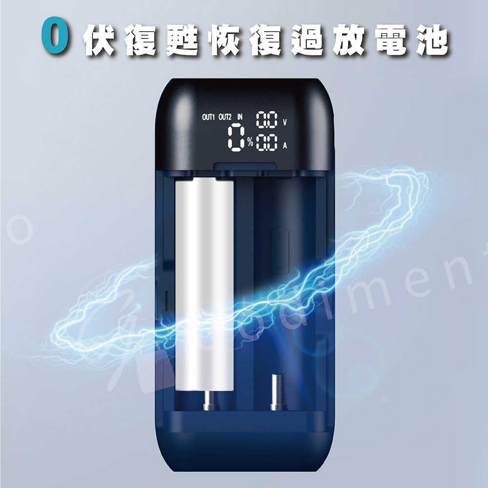 KLARUS K2A智能雙電池充電器三合一充電器 雙槽充電器  PD QC3 18W快充電源 行動電源